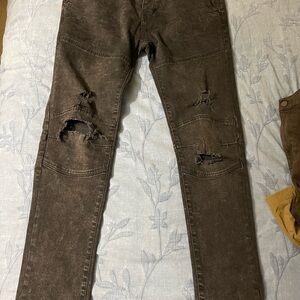 Primark Black Vintage Wash Distressed Skinny Jeans